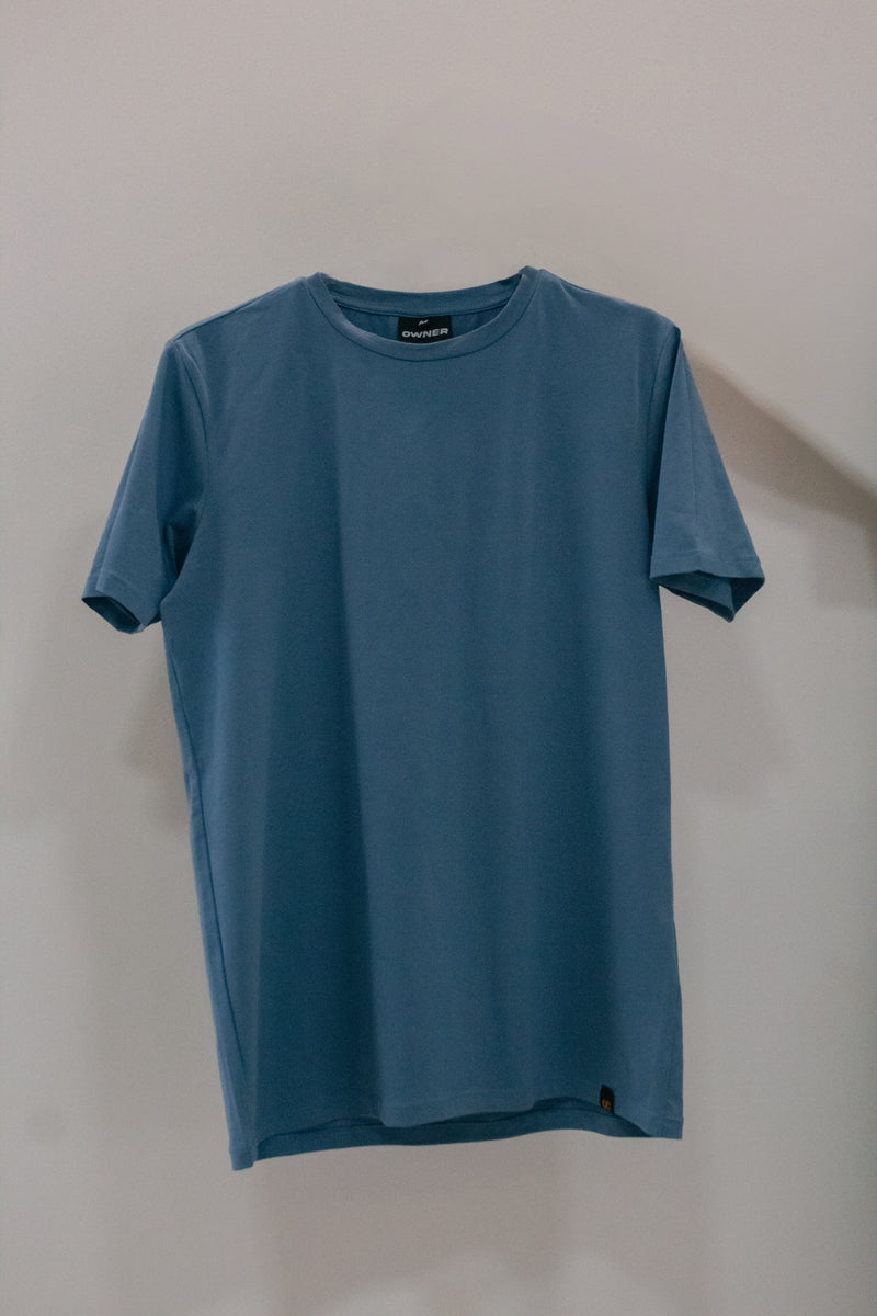 Camiseta Algodão Egípcio Azul